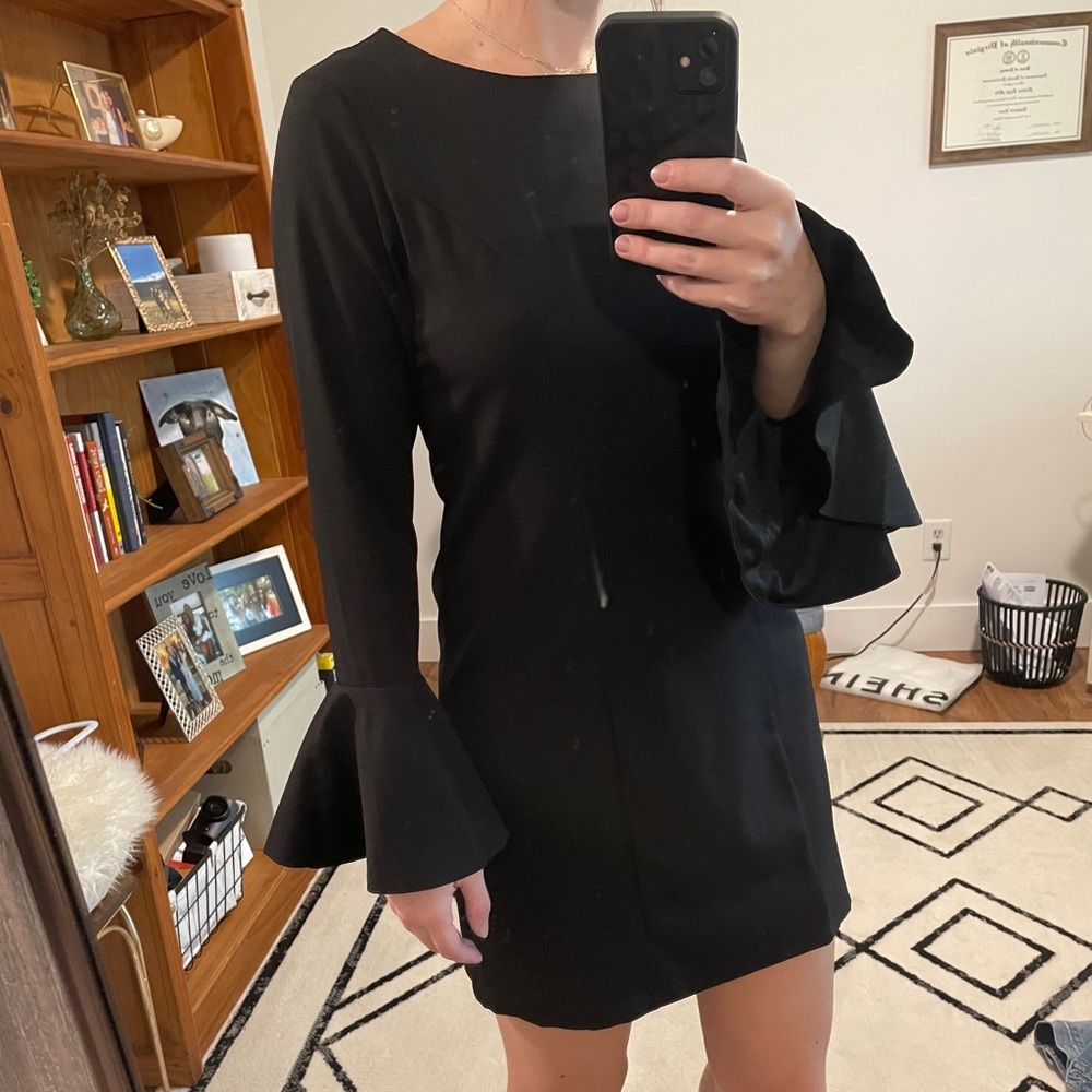 black cocktail dress